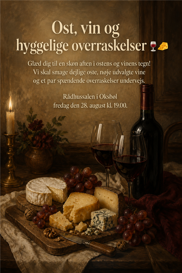 Billet til Vinklubbens vinaften - fredag d. 28. august 2026